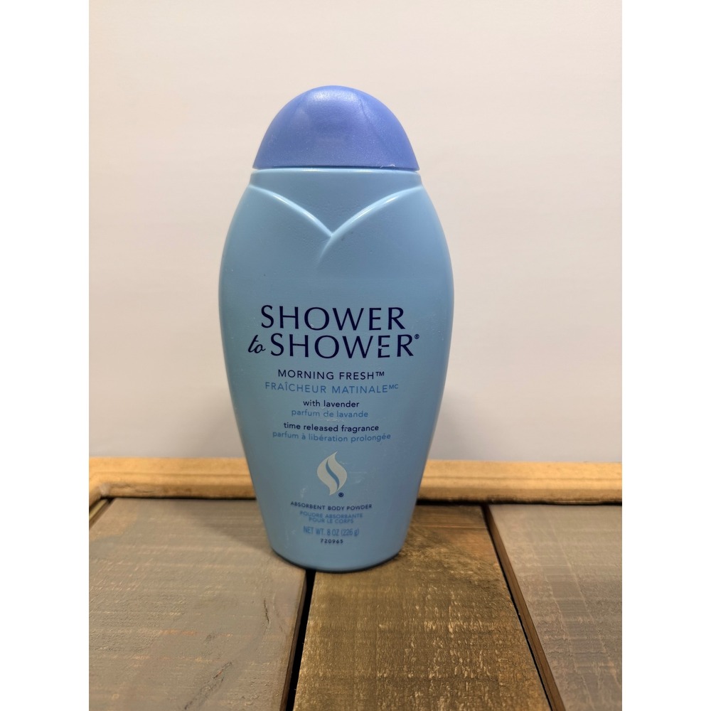 Shower to Shower Morning Fresh Absorbent Body Powder Lavender 8 oz Vintage 2004